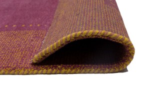 Magenta Border Tribal 6X10 Indo-Gabbeh Oriental Rug