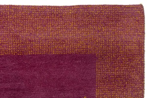 Magenta Border Tribal 6X10 Indo-Gabbeh Oriental Rug