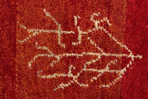 Scarlet Red Pictorial Tribal 6X8 Indo-Gabbeh Oriental Rug