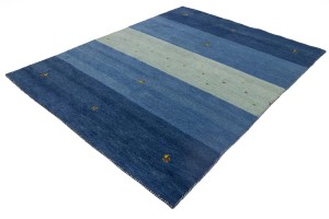 Blue Stripes Tribal 6X8 Indo-Gabbeh Oriental Rug