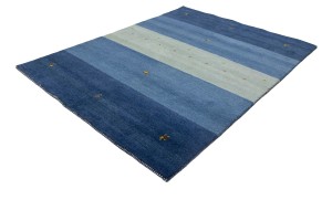 Blue Stripes Tribal 6X8 Indo-Gabbeh Oriental Rug