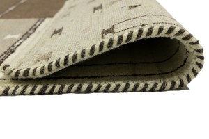 Multicolored Tribal 5'6X7'8 Indo-Gabbeh Oriental Rug