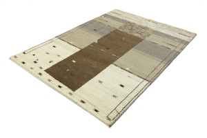 Multicolored Tribal 5'6X7'8 Indo-Gabbeh Oriental Rug