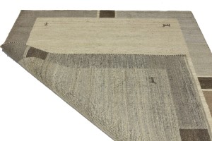 Multicolored Border Tribal 6X8 Indo-Gabbeh Oriental Rug