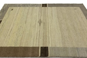 Multicolored Border Tribal 6X8 Indo-Gabbeh Oriental Rug