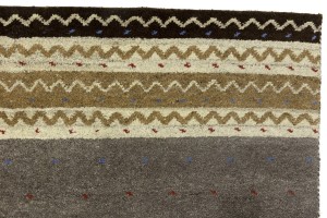Multicolored Stripes Tribal 6X8 Indo-Gabbeh Oriental Rug
