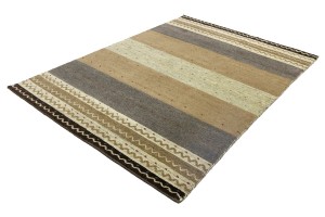 Multicolored Stripes Tribal 6X8 Indo-Gabbeh Oriental Rug