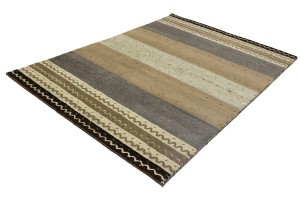 Multicolored Stripes Tribal 6X8 Indo-Gabbeh Oriental Rug