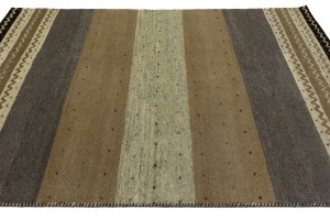 Multicolored Stripes Tribal 6X8 Indo-Gabbeh Oriental Rug