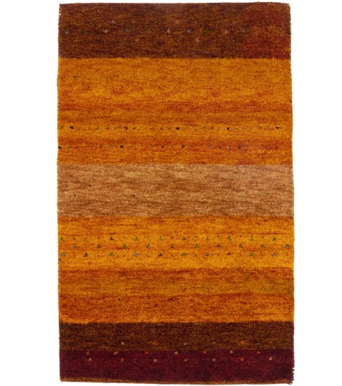 Multicolored Stripes Tribal 3X5 Indo-Gabbeh Oriental Rug