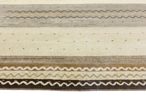 Multicolored Stripes Tribal 5'5X8 Indo-Gabbeh Oriental Rug