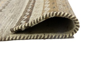 Multicolored Stripes Tribal 5'5X8 Indo-Gabbeh Oriental Rug