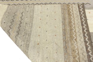 Multicolored Stripes Tribal 5'5X8 Indo-Gabbeh Oriental Rug