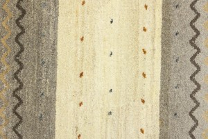 Multicolored Stripes Tribal 5'5X8 Indo-Gabbeh Oriental Rug
