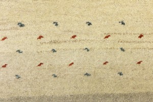 Multicolored Stripes Tribal 5'4X8 Indo-Gabbeh Oriental Rug