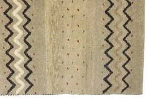 Multicolored Stripes Tribal 5'4X8 Indo-Gabbeh Oriental Rug