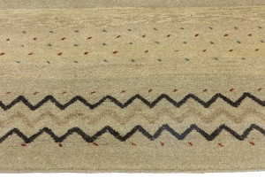 Multicolored Stripes Tribal 5'4X8 Indo-Gabbeh Oriental Rug