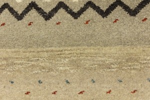 Multicolored Stripes Tribal 5'4X8 Indo-Gabbeh Oriental Rug