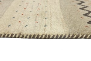 Multicolored Stripes Tribal 5'4X8 Indo-Gabbeh Oriental Rug