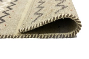Multicolored Stripes Tribal 5'4X8 Indo-Gabbeh Oriental Rug
