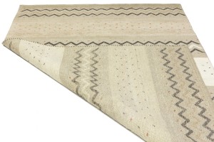 Multicolored Stripes Tribal 5'4X8 Indo-Gabbeh Oriental Rug