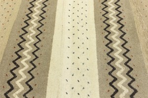 Multicolored Stripes Tribal 5'4X8 Indo-Gabbeh Oriental Rug