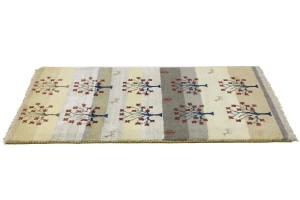 Multicolored Pictorial Tribal 3X5 Indo-Gabbeh Oriental Rug