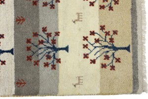Multicolored Pictorial Tribal 3X5 Indo-Gabbeh Oriental Rug