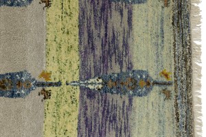 Multicolored Pictorial Tribal 3X5 Indo-Gabbeh Oriental Rug