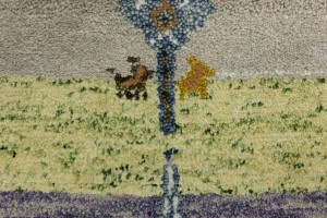 Multicolored Pictorial Tribal 3X5 Indo-Gabbeh Oriental Rug