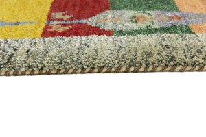Multicolored Pictorial Tribal 3X5 Indo-Gabbeh Oriental Rug
