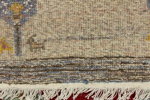 Multicolored Pictorial Tribal 3X5 Indo-Gabbeh Oriental Rug