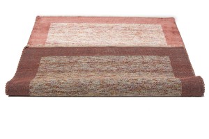 Maroon Red Border Tribal 4'6X6'5 Indo-Gabbeh Oriental Rug