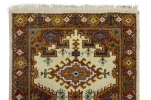 Cream Tribal 3X10 Indo-Viss Oriental Runner Rug