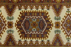 Cream Tribal 3X10 Indo-Viss Oriental Runner Rug