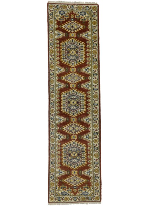 Rusty Red Tribal 2'6X9'9 Indo-Viss Oriental Runner Rug