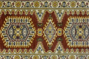 Rusty Red Tribal 2'6X9'9 Indo-Viss Oriental Runner Rug