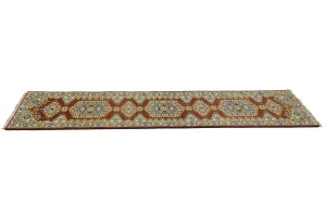 Rusty Red Tribal 2'6X9'9 Indo-Viss Oriental Runner Rug