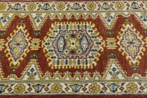 Rusty Red Tribal 2'6X9'9 Indo-Viss Oriental Runner Rug