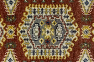 Rusty Red Tribal 2'6X9'9 Indo-Viss Oriental Runner Rug