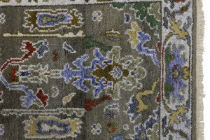 Floral Colorfast 2'7X9'5 Oushak Chobi Oriental Runner Rug
