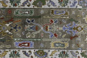 Floral Colorfast 2'7X9'5 Oushak Chobi Oriental Runner Rug