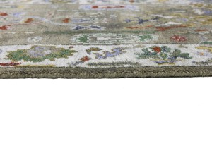 Floral Colorfast 2'7X9'5 Oushak Chobi Oriental Runner Rug