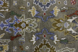 Floral Colorfast 2'7X9'5 Oushak Chobi Oriental Runner Rug
