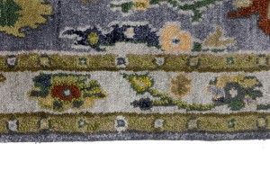 Floral Colorfast 2'7X9'9 Oushak Chobi Oriental Runner Rug