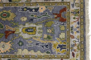 Floral Colorfast 2'7X9'9 Oushak Chobi Oriental Runner Rug