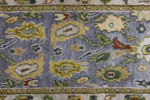 Floral Colorfast 2'7X9'9 Oushak Chobi Oriental Runner Rug