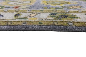 Floral Colorfast 2'7X9'9 Oushak Chobi Oriental Runner Rug
