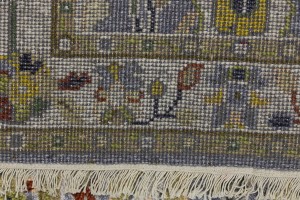 Floral Colorfast 2'7X9'9 Oushak Chobi Oriental Runner Rug