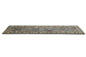 Floral Colorfast 2'7X9'9 Oushak Chobi Oriental Runner Rug